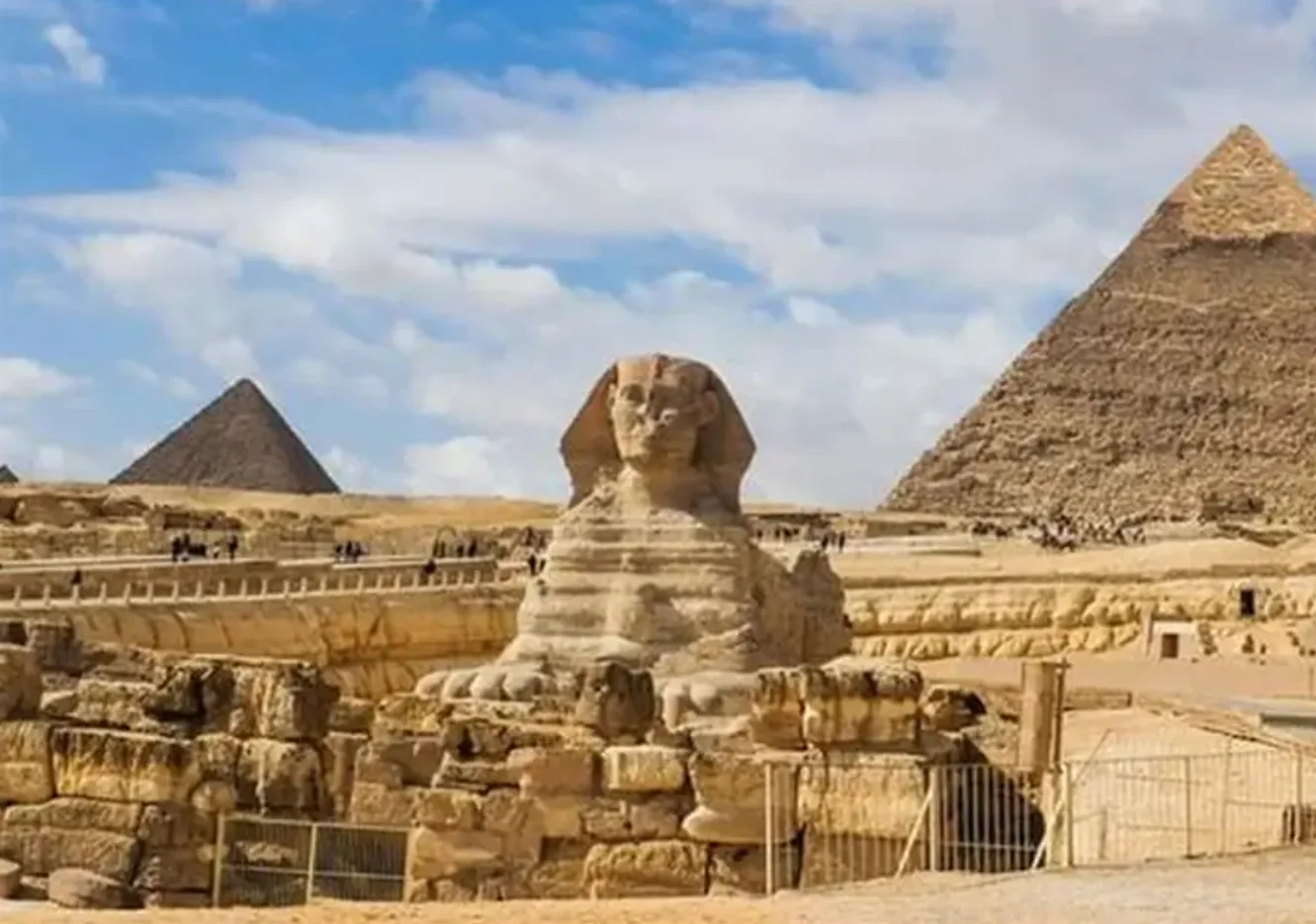 Káhira a pyramídy — letecky